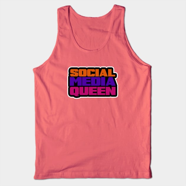 Social Media Queen Tank Top by thedesignleague